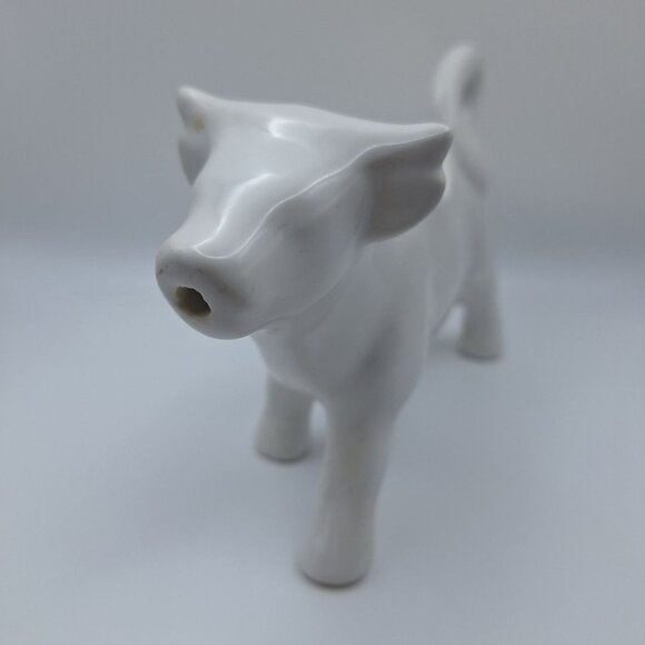 Creamer Cow White Basic Classic Ceramic Milk Coffee Pour Tail Handle Iconic Farm - Picture 4 of 8